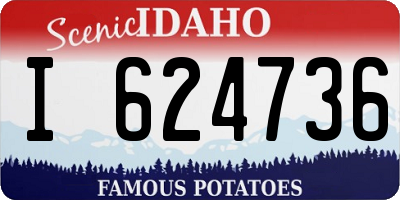 ID license plate I624736