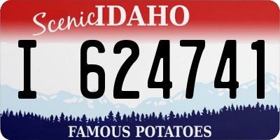 ID license plate I624741