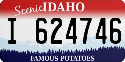 ID license plate I624746