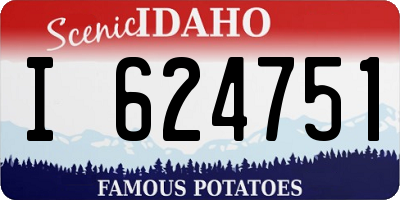 ID license plate I624751