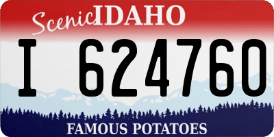 ID license plate I624760