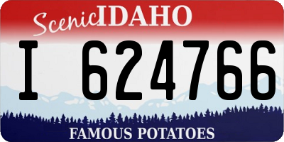ID license plate I624766