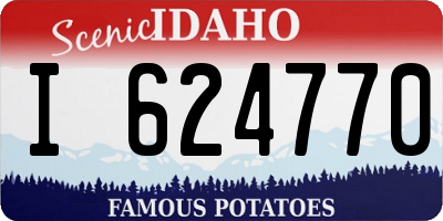 ID license plate I624770