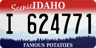ID license plate I624771
