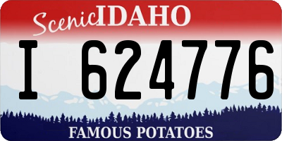 ID license plate I624776