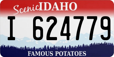 ID license plate I624779