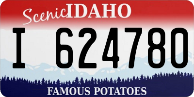 ID license plate I624780