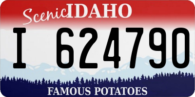 ID license plate I624790