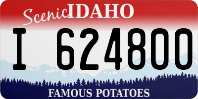 ID license plate I624800