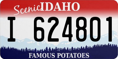 ID license plate I624801