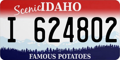 ID license plate I624802