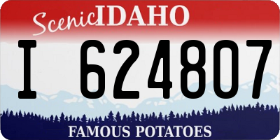 ID license plate I624807