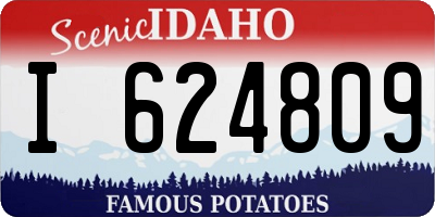 ID license plate I624809