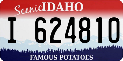 ID license plate I624810