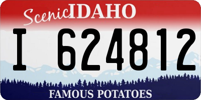 ID license plate I624812