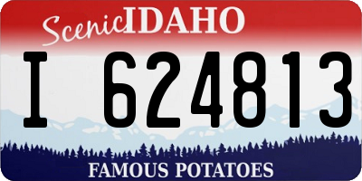 ID license plate I624813