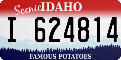 ID license plate I624814