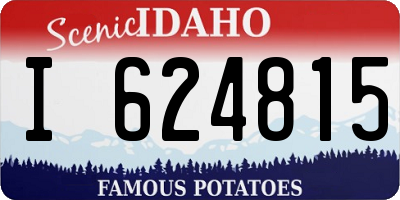 ID license plate I624815