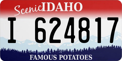 ID license plate I624817