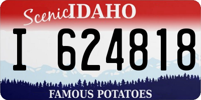 ID license plate I624818
