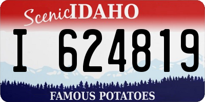 ID license plate I624819