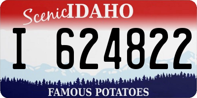 ID license plate I624822