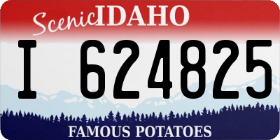 ID license plate I624825