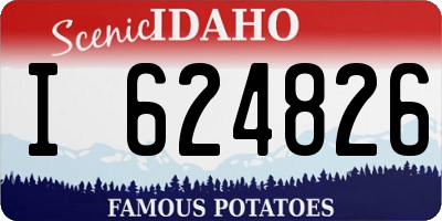ID license plate I624826