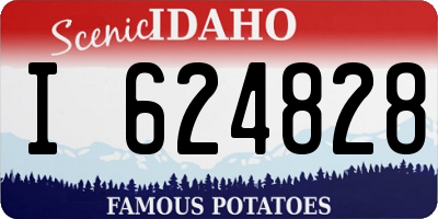 ID license plate I624828