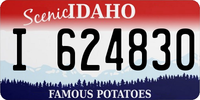 ID license plate I624830
