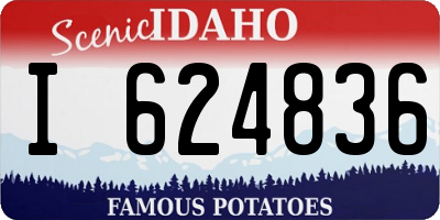 ID license plate I624836