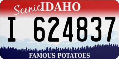 ID license plate I624837