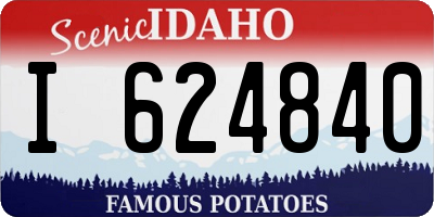 ID license plate I624840