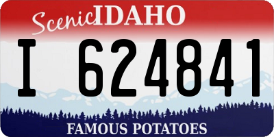 ID license plate I624841