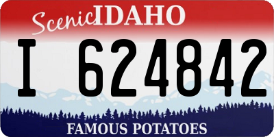 ID license plate I624842