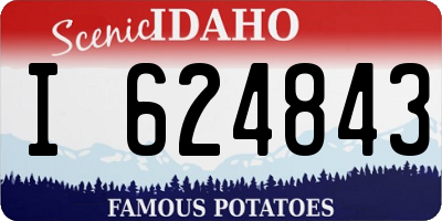 ID license plate I624843