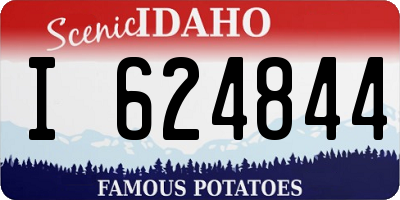 ID license plate I624844