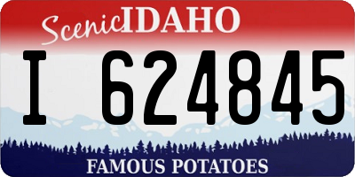ID license plate I624845