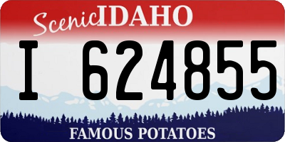 ID license plate I624855