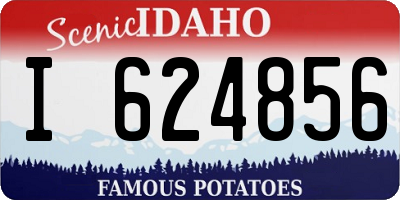ID license plate I624856