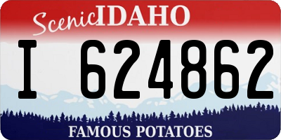 ID license plate I624862