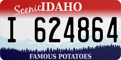 ID license plate I624864
