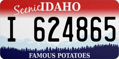 ID license plate I624865