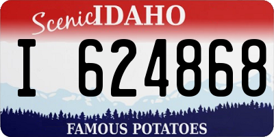 ID license plate I624868