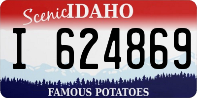 ID license plate I624869