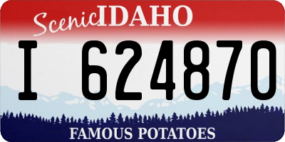 ID license plate I624870