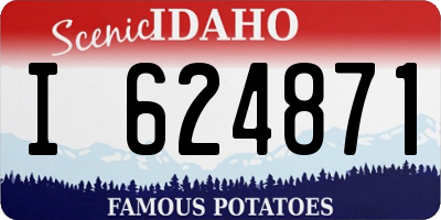 ID license plate I624871