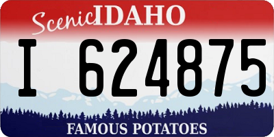 ID license plate I624875