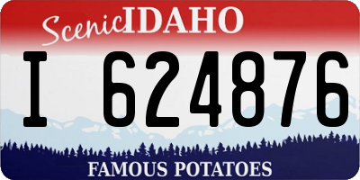 ID license plate I624876