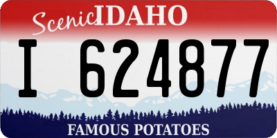 ID license plate I624877